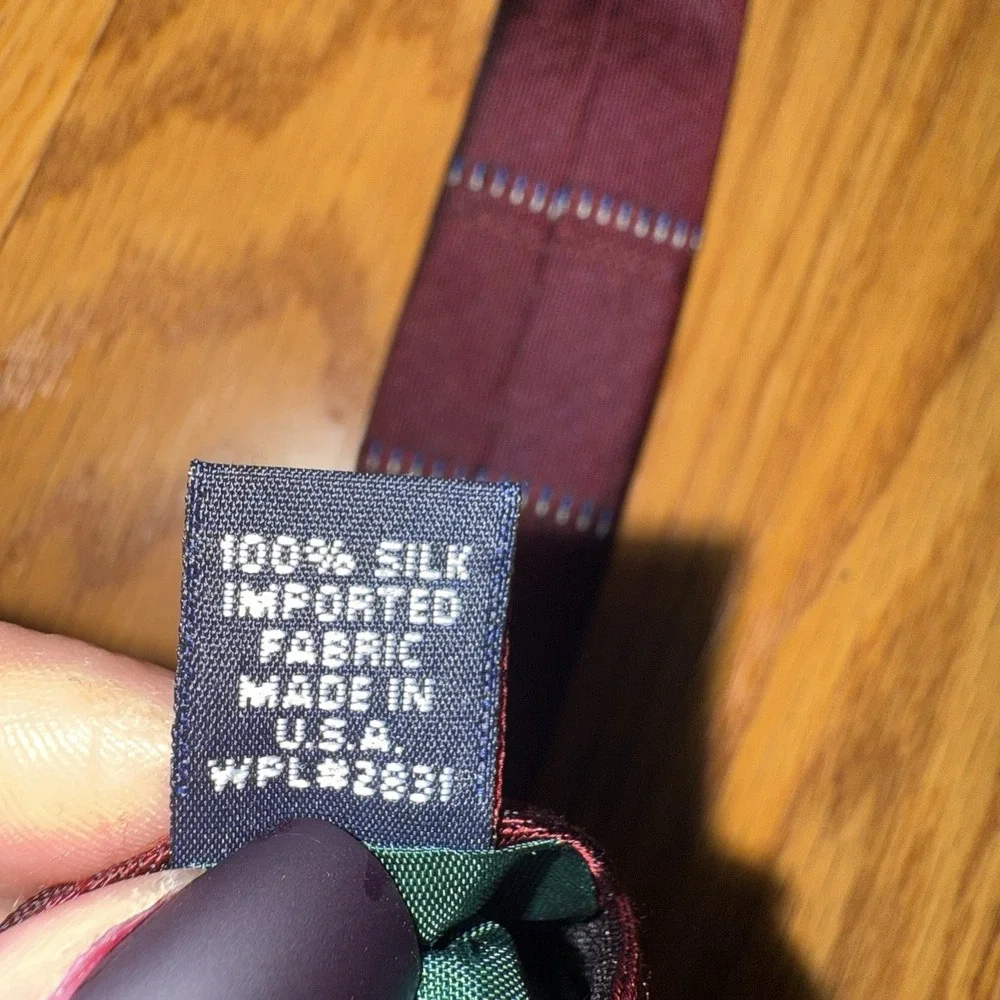 Tommy Hilfiger 100% Silk Black & Tie Made In USA